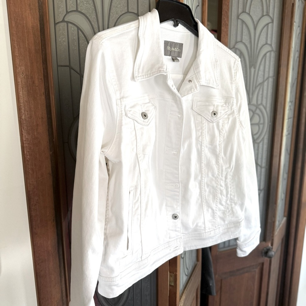 Style & Co Petite Classic Denim Jacket.